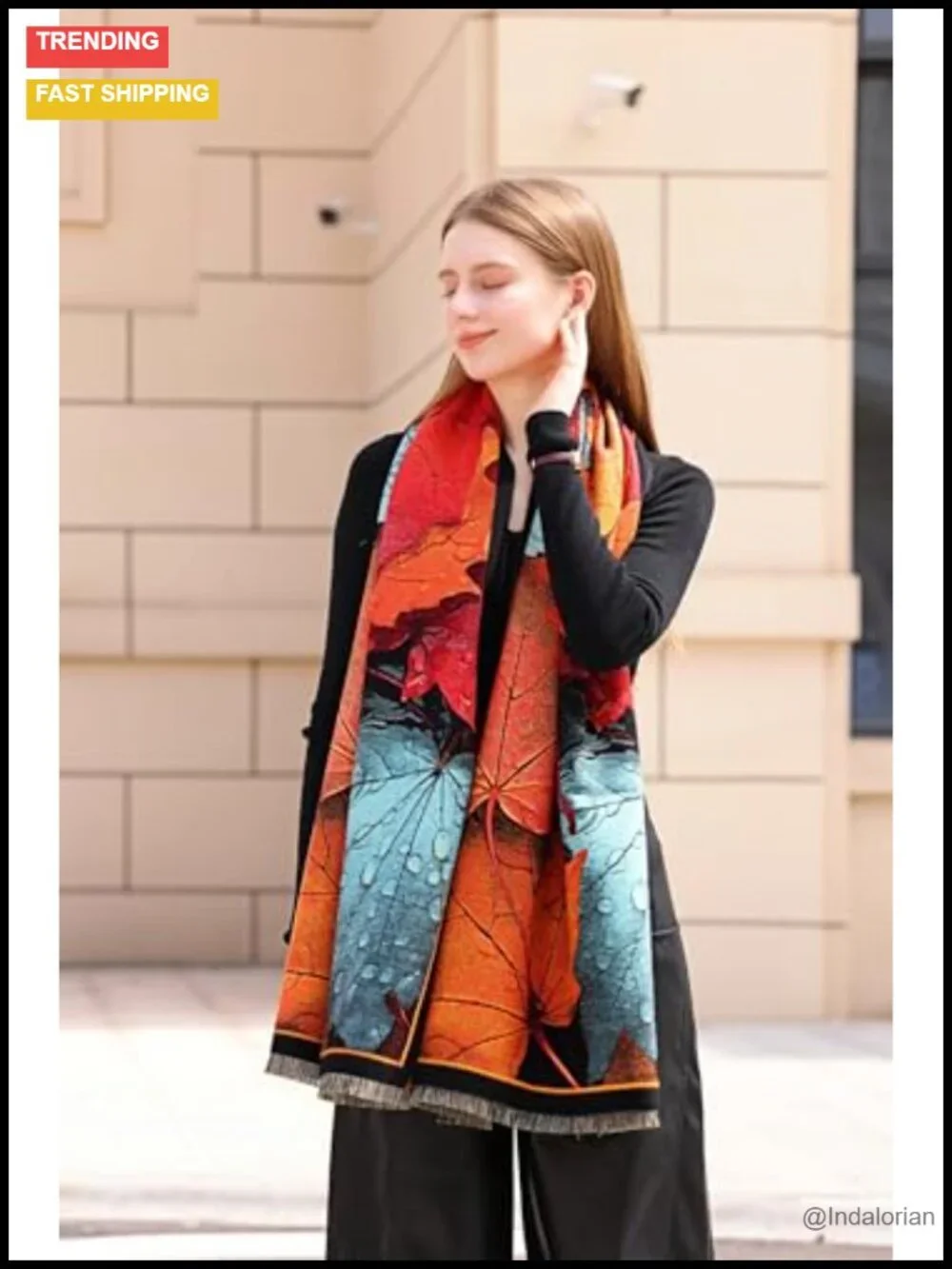Handmade Embroidered Pashmina Shawl Wrap Thick Paisley Scarf